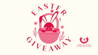 Easter Bunny Giveaway Facebook Event Cover Design