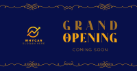 Elegant Grand Opening Facebook Ad Design