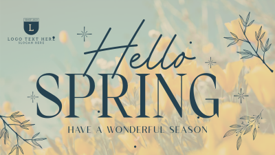 Hello Spring Facebook event cover Image Preview