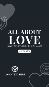 All About Love Instagram story Image Preview