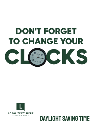 Daylight Saving Time Reminder Poster Image Preview