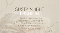Chic Sustainable Fashion Tips Facebook Event Cover Design