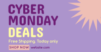Quirky Cyber Monday Facebook Ad Design