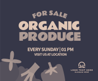 Organic Vegetables Facebook Post Design