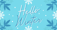 Snowy Winter Greeting Facebook ad Image Preview