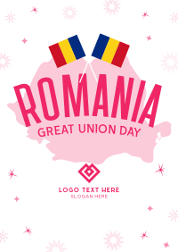 Romania Great Union Day Poster Image Preview