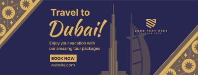 Dubai Travel Booking Facebook cover Image Preview