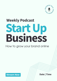 Simple Business Podcast Poster Design