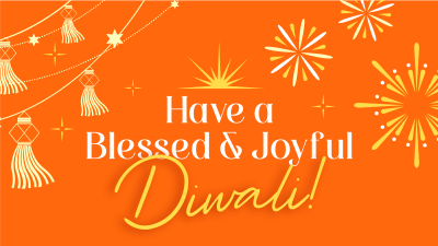 Blessed Diwali Festival Facebook event cover Image Preview