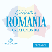 Romanian Celebration Instagram Post Design