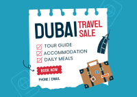 Dubai Travel Destination Postcard Image Preview