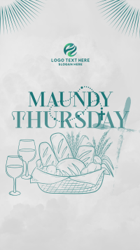 Maundy Thursday Supper Facebook Story Design
