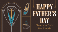Vintage Father's Day Facebook event cover Image Preview
