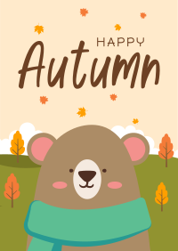 Bear in Autumn Flyer Image Preview