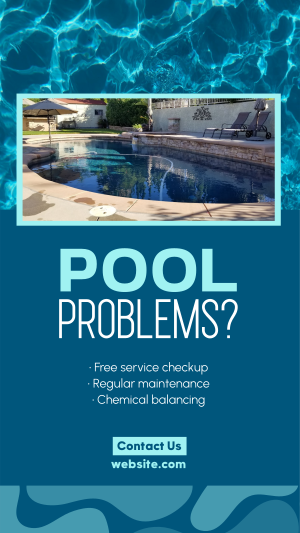 Pool Problems Maintenance Instagram story Image Preview