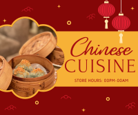 Chinese Cuisine Facebook Post Design