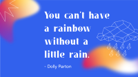 Little Rain Quote Facebook event cover Image Preview