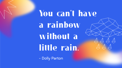 Little Rain Quote Facebook event cover Image Preview