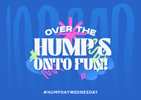 Hump Day Wednesday Postcard Design