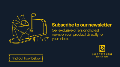Subscribe To Newsletter Facebook event cover Image Preview