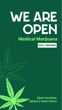Order Organic Cannabis YouTube Short Design