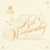 Simple Elegant Ash Wednesday Instagram post Image Preview