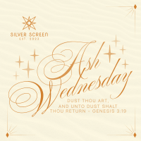 Simple Elegant Ash Wednesday Instagram post Image Preview