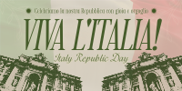 Vintage Italian Republic Day Twitter post Image Preview