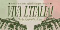 Vintage Italian Republic Day Twitter Post Image Preview