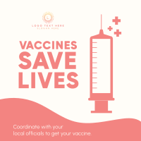 Get Your Vaccine Instagram Post Design