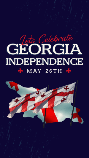 Let's Celebrate Georgia Independence Instagram story Image Preview