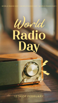 Radio Day Analog Facebook story Image Preview
