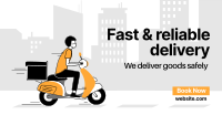 Motorcycle Delivery Facebook Ad Design