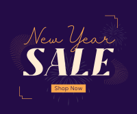 Fancy NY Sale Facebook Post Design