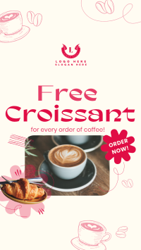 Croissant Coffee Promo Instagram Story Design