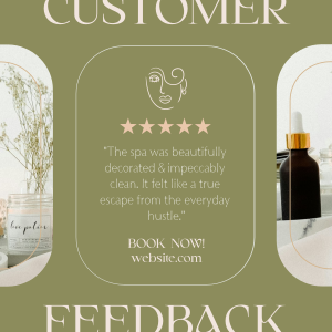 Spa Customer Feedback Instagram post Image Preview