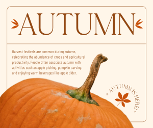 Autumn Pumpkin Facebook post Image Preview
