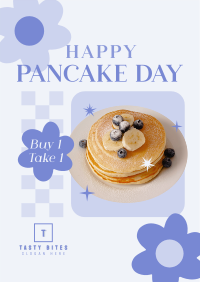 Cute Pancake Day Flyer Image Preview