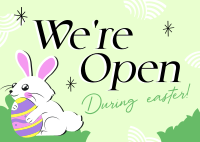 Open During Easter Postcard Image Preview