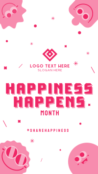 Share Happinness Instagram Story Design