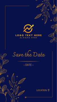 Save the Date Ornamental Plant Instagram Story Design