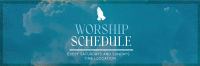 Simple Church Schedule Twitter Header Image Preview