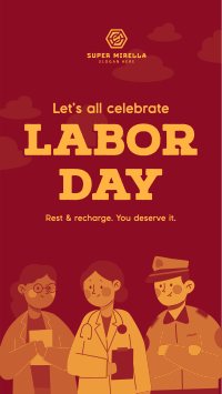 Happy Labor Day Facebook Story Image Preview