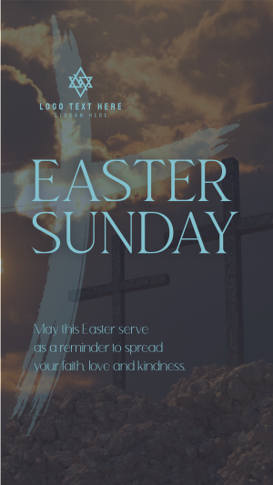 Easter Holy Cross Reminder Facebook story Image Preview