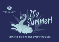 Summer Beach Postcard Design