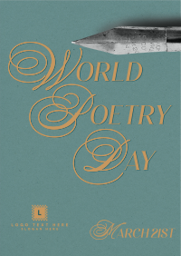 World Poetry Day Pen Poster Image Preview