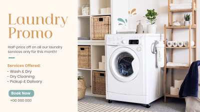 Affordable Laundry Facebook event cover Image Preview