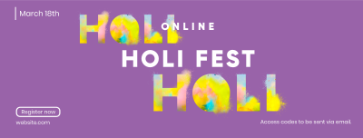 Holi Fest Facebook cover Image Preview