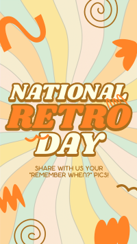 Swirly Retro Day Instagram story Image Preview