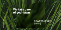 Lawn Care Service Twitter Post Image Preview